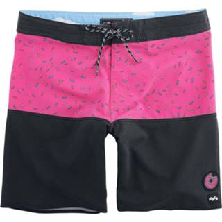 👉 Zwembroek zwart roze mannen felroze Billabong - Simpsons Donut Pro 3665601940581
