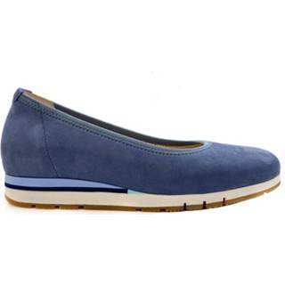 👉 Instappers leer vrouwen blauw Gabor Instapschoenen 4064032399071