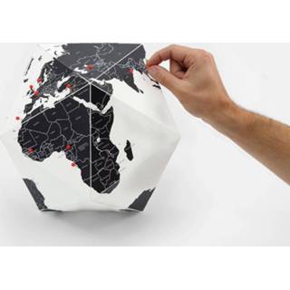 👉 Wereldbol zwart papier katoen One Size Color-Zwart Palomar Here By Countries 30 cm papier/katoen 8051122020010