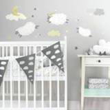 👉 Muursticker vinyl One Size Color-Meerkleurig RoomMates muurstickers schapen tellen 21 stuks 34878382142