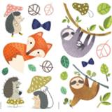 👉 Muursticker vinyl One Size Color-Meerkleurig RoomMates muurstickers Forest Friends 41 stuks 34878349466