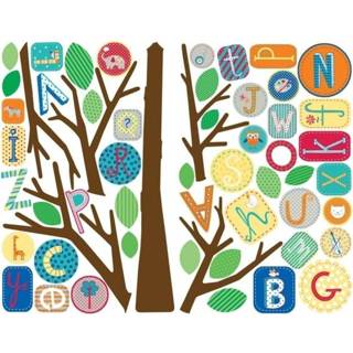 👉 Muursticker vinyl One Size Color-Meerkleurig RoomMates ABC-boom 139,7 x 134,6 cm 34878427577