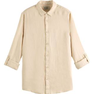 👉 Shirt linnen l male beige Scotch & Soda Regular fit linen sand 8719029821917