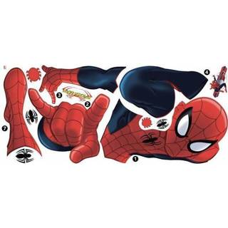 👉 Muursticker rood vinyl One Size Color-Rood RoomMates Spider-Man 134 cm 17-delig 34878348049