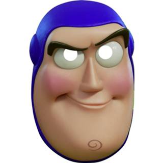 👉 Gezichtsmasker karton One-Size Color-Crème Rubie's Buzz Lightyear Toy Story 4 maat one size 883028379194