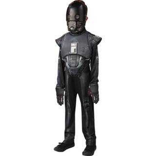 👉 Verkleedpak zwart polyester Color-Zwart Rubie's Star Wars Droid deluxe junior mt 116 883028198528