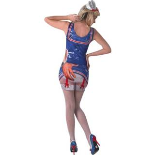 👉 Matrozenpakje blauw polyester XS Color-Blauw vrouwen Rubie's sexy dames maat 883028076437