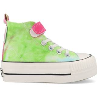 👉 Canvas 31 jeugd groen British Knights Kaya Mid Rainbow Tie Die B49-3712C-04 Groen-31 maat 8720134243495