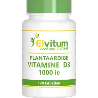 👉 Vitamine Elvitum D3 1000 IE Plantaardig Tabletten 8718421582389