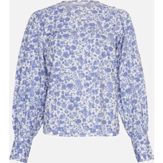 👉 L vrouwen blauw Moss Copenhagen 16611 lenora haddis ls top ao 5712808582316