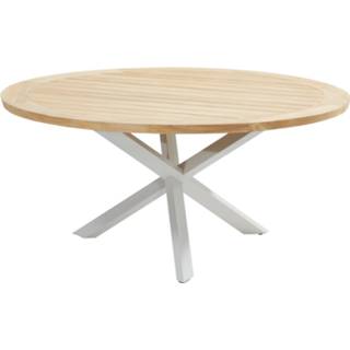 👉 Terrastafel teak aluminium active Prado dining tuintafel 160øx75 cm rond frozen Taste 4SO