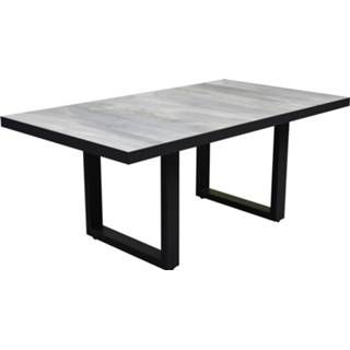 👉 Antraciet aluminium active Dallas lounge-diningtafel 160x90xH65 cm