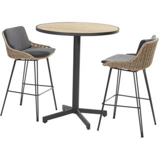 Barset aluminium active Bohemian Fiesta 90xH105 cm rond 3 delig Taste 4SO