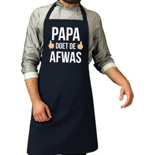 👉 Schort mannen Cadeau Navy Papa Doet De Afwas Voor Heren - Feestschorten 8720576700099