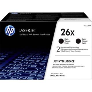 👉 Toner zwart HP 26XD CF226XD Tonercassette 2-pack 18000 bladzijden Origineel