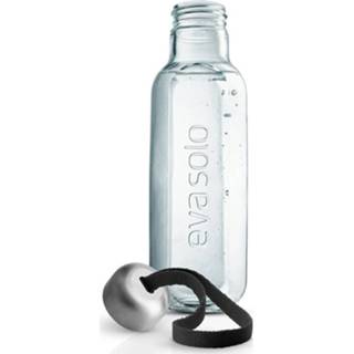 👉 Drinkfles zwart recycled active Eva Solo Glass 500 ml - Black 5706631209427