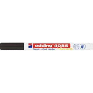 👉 Krijtmarker zwart Edding e-4085 4-4085001 1 mm, 2 mm stuks/pack 4057305034656