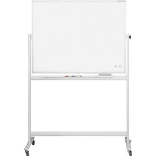 👉 Magnetoplan Whiteboard SP Mobil (b x h) 2000 mm x 1000 mm Wit, Aluminium speciaal gelakt Aan beide zijden te gebruiken, Incl. opbergbakje