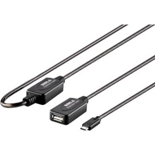 👉 Zwart Renkforce USB-kabel USB 2.0 USB-C stekker, USB-A bus 7.50 m Vergulde steekcontacten 4064161180021