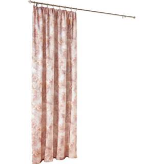 👉 Ecru polyester unisex met vrolijk bloemenpatroon Siergordijn Jenna Home Wohnideen