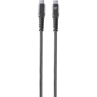 👉 Zwart Cellularline USB-kabel USB 2.0 USB-C stekker 1.20 m 8018080372971