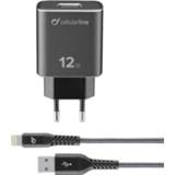 👉 Cellularline TETRACHKITMFIPH2AK USB-oplader Thuis 1 x USB 2.0 bus A 8018080334603