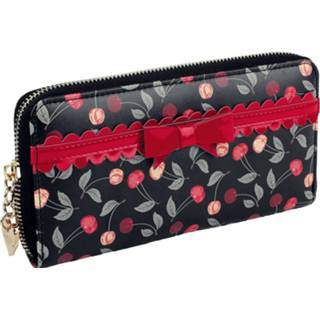 👉 Portemonnee zwart rood vrouwen hoofdmateriaa polyurethaan Banned Retro - Country Cherry 5059075226742
