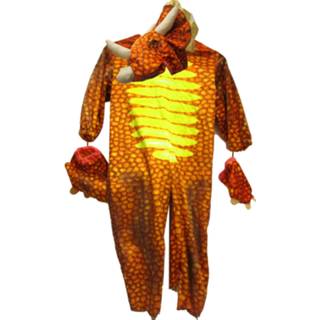 👉 Kinderkostuum rood polyester 152 Color-Rood kinderen Rubie's onesie Brontosaurus maat 4003417753404