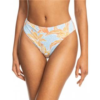 👉 Roxy - Women's Island in the Sun Mod Mid Wai - Bikinibroekje maat L, beige/bruin