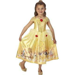 👉 Verkleed kostuum gouden polyester Color-Goud 116 meisjes Rubie's Belle verkleedkostuum maat 883028140589
