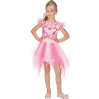 👉 Verkleedkostuum roze polyester 140 Color-Roze meisjes Rubie's Flamingo maat 4003417859267