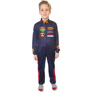 👉 Verkleedkostuum blauw polyester 116 Color-Blauw jongens Rubie's coureur donkerblauw maat 4003417752452