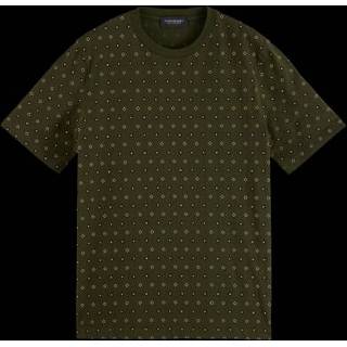 👉 Scotch & Soda T-shirt Organic Cotton Print Army Green (163962 - 0221)