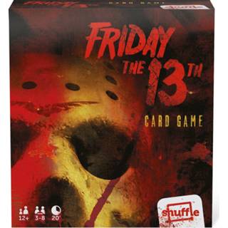 👉 Rood grijs karton One Size Color-Meerkleurig Shuffle horror-kaartspel Friday the 13th rood/grijs 115-delig 5411068861819