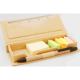 👉 Etui bruin karton One Size Color-Bruin Suck UK memoset in 15,6 x 6,3 cm 10-delig 5060576591550