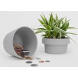 👉 Opbergbox grijs keramiek One Size Color-Grijs Suck UK bloempot 15,5 cm 2-delig 5060576591444