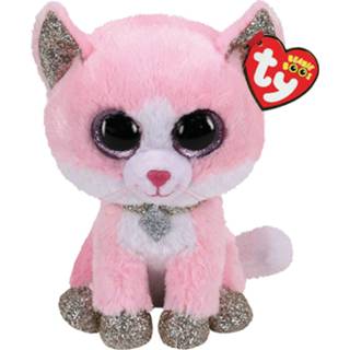 Roze One Size meerkleurig Ty Beanie Boo's Fiona Pink Cat 15cm 8421363667