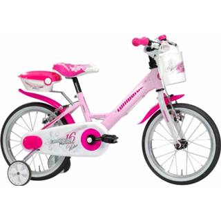 👉 Staal kinderen roze meisjes Lombardo Mariposa 16 Inch 23 cm V-Brakes 8035421503573