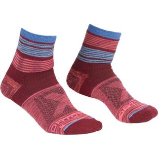 👉 Sock vrouwen rood roze Ortovox - Women's All Mountain Quarter Socks Wandelsokken maat 42-44, rood/roze 4251877707035