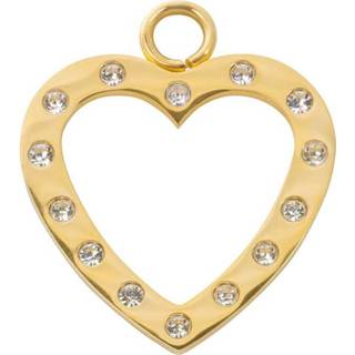 👉 Zirconia goud edelstaal volwassenen vrouwen nederlands IXXXi Charm Open Heart with 8719323556294