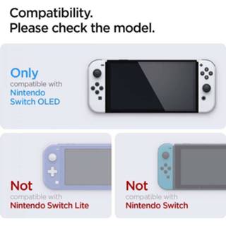 👉 Switch transparant Nintendo OLED Screen Protector - Spigen Glass met Montage Frame EZ FIT 2Pack 8809811854787