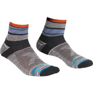 👉 Sock mannen grijs zwart Ortovox - All Mountain Quarter Socks Wandelsokken maat 45-47, grijs/zwart 4251877707004