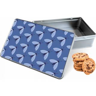 👉 Koek trommel beestjes rechthoek wit Koektrommel - Bewaarblik 20x13x5 cm 8720684290819
