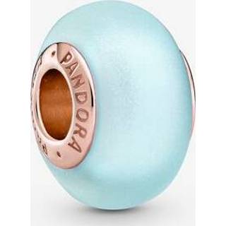 👉 PANDORA Matte Blue Murano Glass Charm, Bedels & Armband, No stone, blauw, 789420C00