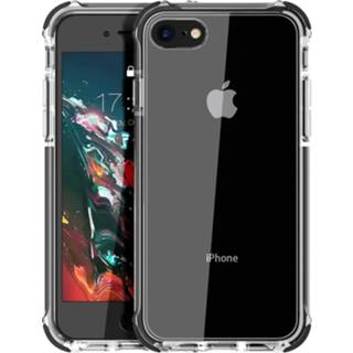 👉 Transparant zwart ShieldCase Bumper case iPhone 7/8/SE 2020 (transparant-zwart) 8720626923768