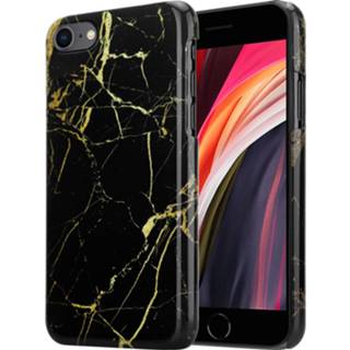 👉 Zwart marmer ShieldCase Amazing Black iPhone SE 2022 hoesje 8720763403215