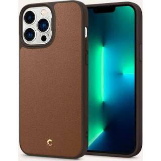 👉 Bruin leather Spigen Ciel by Cyrill Brick iPhone 13 Pro Max Hoesje 8809756649202