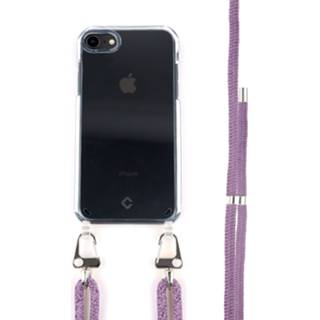 👉 Paars Coverzs Tranparant case met koord iPhone 7/8/SE 2020 8720626990777