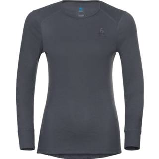 👉 Shirt ronde hals kant l vrouwen grijs Odlo lange mouwen active warm eco 7613361781773 7613361781650 7613361781698