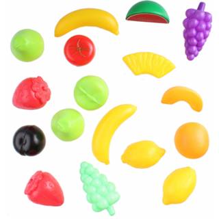 👉 Kunststof multikleur Happy People Fruitset Junior 17-delig 8719817463930